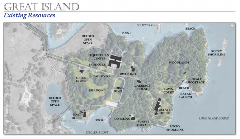 Great Island map from Visioning Plan document